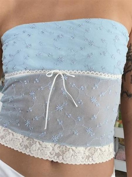 womens tshirt chronstyle vintage floral lace tube cropped summer streetwear women strapless off shoulder see through tank vest 230420, White
womens tshirt chronstyle vintage floral lace tube cropped summer streetwear women strapless off shoulder see through tank vest 230420, White