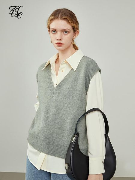 vests fsle women's winter vneck allmatch grey sweater vest khaki knitted vest pullovers office lady green retro sweaters, Black;white
vests fsle women's winter vneck allmatch grey sweater vest khaki knitted vest pullovers office lady green retro sweaters, Black;white