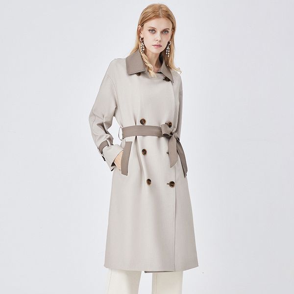 women's trench coats 2023 spring women's casual temperament can match the korean version of contrast color classic midlength trenc, Tan;black
women's trench coats 2023 spring women's casual temperament can match the korean version of contrast color classic midlength trenc, Tan;black