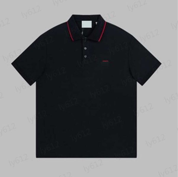 spring luxury men t-shirt designer summer fashion casual black loose classic brand stripe print open lapel polo shirt customized fabric mens, White;black
spring luxury men t-shirt designer summer fashion casual black loose classic brand stripe print open lapel polo shirt customized fabric mens, White;black