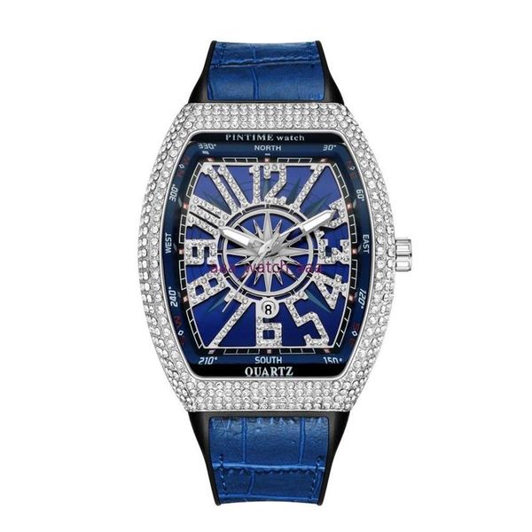 a pintime men fashion watch shinning diamond iced out watches stainless steel quartz movement male casual dress clock party watch 256o, Slivery;brown
a pintime men fashion watch shinning diamond iced out watches stainless steel quartz movement male casual dress clock party watch 256o, Slivery;brown