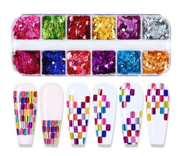 nail art decorations 2022 nova caixa de tira 12 grade laser flash retangular unha polons sequin ins net vermelho emenda quadrado remendo jia, Silver;gold
nail art decorations 2022 nova caixa de tira 12 grade laser flash retangular unha polons sequin ins net vermelho emenda quadrado remendo jia, Silver;gold