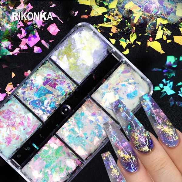 nail art decorations 6 grids ab irregular shell nail glitter sequins summer shiny aurora ultrathin mermaid flake set for design manicure acc, Silver;gold
nail art decorations 6 grids ab irregular shell nail glitter sequins summer shiny aurora ultrathin mermaid flake set for design manicure acc, Silver;gold