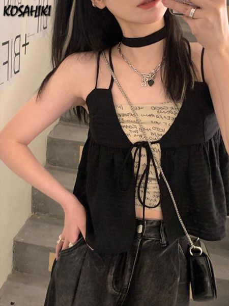 t-shirt kosahiki y2k halter sleeveless tank two pieces set women 2022 summer bandage tshirts japanese cami ropa de mujer, White
t-shirt kosahiki y2k halter sleeveless tank two pieces set women 2022 summer bandage tshirts japanese cami ropa de mujer, White