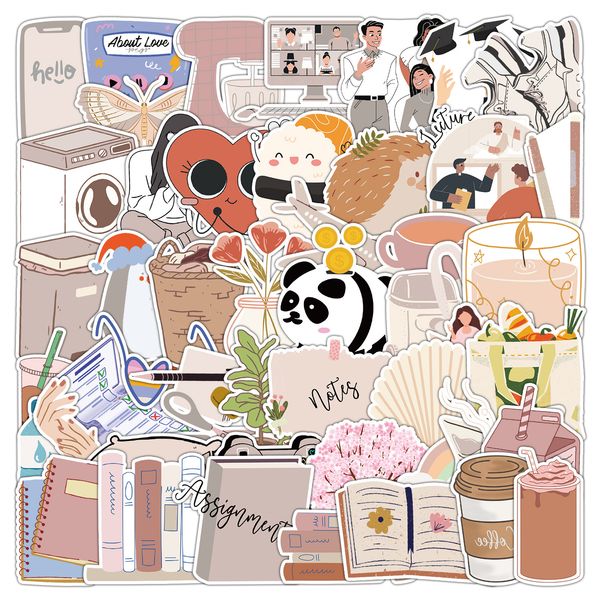 pack of 50pcs wholesale daily life stickers waterproof no-duplicate water bottle notebook skateboard luggage phone case car decals kids toys
pack of 50pcs wholesale daily life stickers waterproof no-duplicate water bottle notebook skateboard luggage phone case car decals kids toys