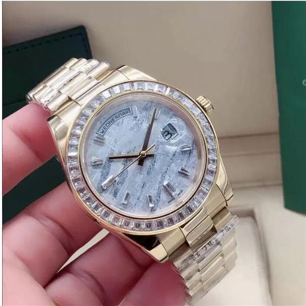 fashion men's meteorite surface automatic mechanical watch 41mm square diamond bezel stainless steel folding buckle waterproo305k, Slivery;brown
fashion men's meteorite surface automatic mechanical watch 41mm square diamond bezel stainless steel folding buckle waterproo305k, Slivery;brown