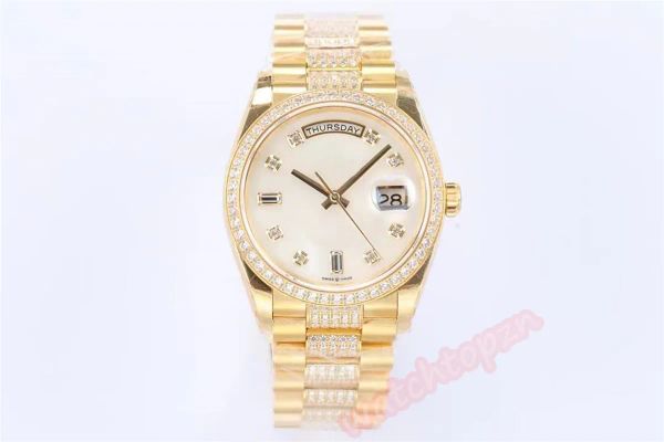ew 2023new wristwatches 36mm diameter with 3255 automatic chain movement quick adjustment instantaneous calendar of the week showing structu, Slivery;brown
ew 2023new wristwatches 36mm diameter with 3255 automatic chain movement quick adjustment instantaneous calendar of the week showing structu, Slivery;brown