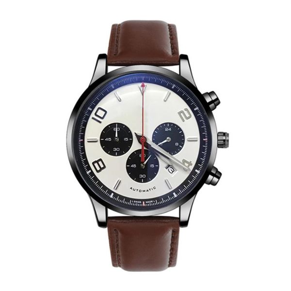 man luxury mens watches true leather strap automatic date fashion sports man watch japan quartz movement montre de luxe male colck267d, Slivery;brown
man luxury mens watches true leather strap automatic date fashion sports man watch japan quartz movement montre de luxe male colck267d, Slivery;brown