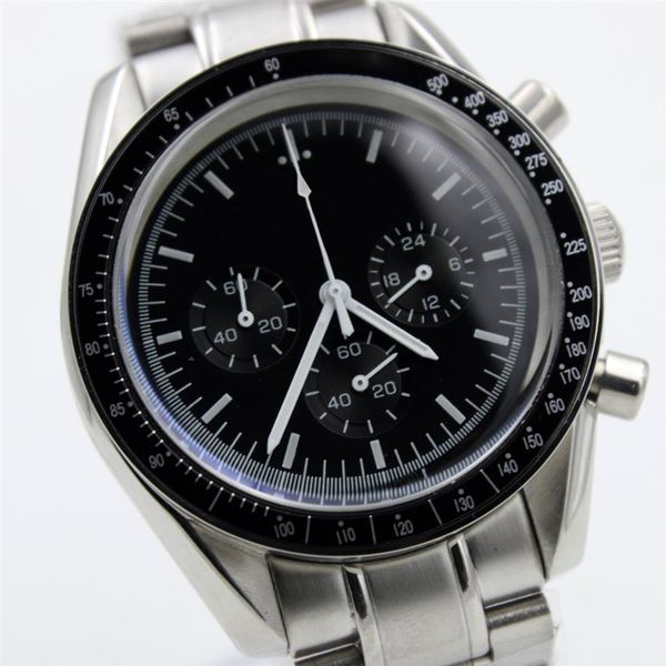 master quartz chronograph function mens watch speed moon watches stainless steel flod clasp mens wristwatches250a, Slivery;brown
master quartz chronograph function mens watch speed moon watches stainless steel flod clasp mens wristwatches250a, Slivery;brown
