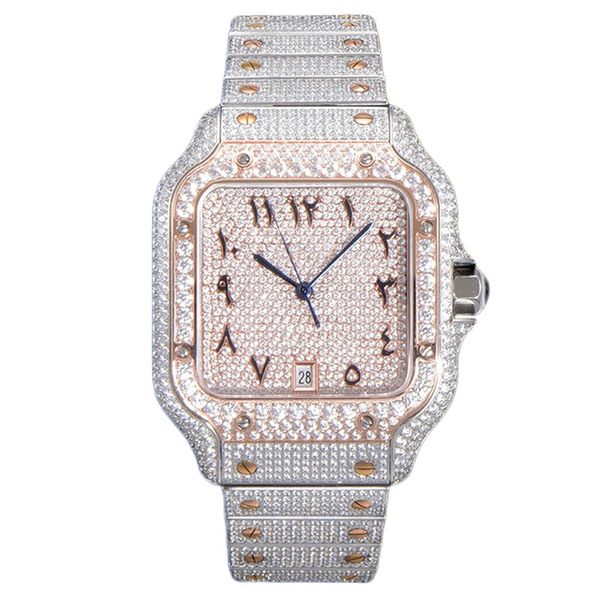 mens luxury watch full diamond 40mm watch automatic mechanical watch sapphire glass watch business watch highend office watch fashion outdoo, Slivery;brown
mens luxury watch full diamond 40mm watch automatic mechanical watch sapphire glass watch business watch highend office watch fashion outdoo, Slivery;brown