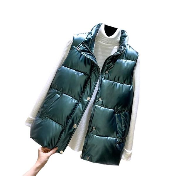 vests 2021 vest women winter warm korean down vest waistcoat glossy bright sleeveless jacket 3xl 4xl plus size, Black;white
vests 2021 vest women winter warm korean down vest waistcoat glossy bright sleeveless jacket 3xl 4xl plus size, Black;white