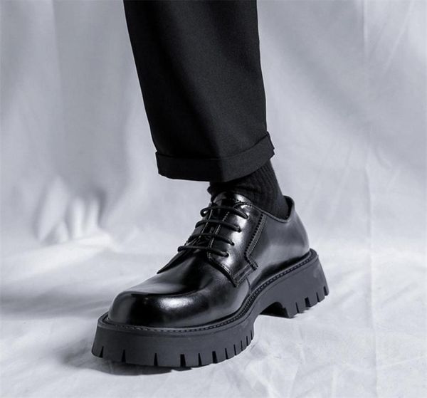 man japan harajuku korean streetwear fashion business wedding leather shoe men high sole platform casual leather shoes 2207271090563, Black
man japan harajuku korean streetwear fashion business wedding leather shoe men high sole platform casual leather shoes 2207271090563, Black