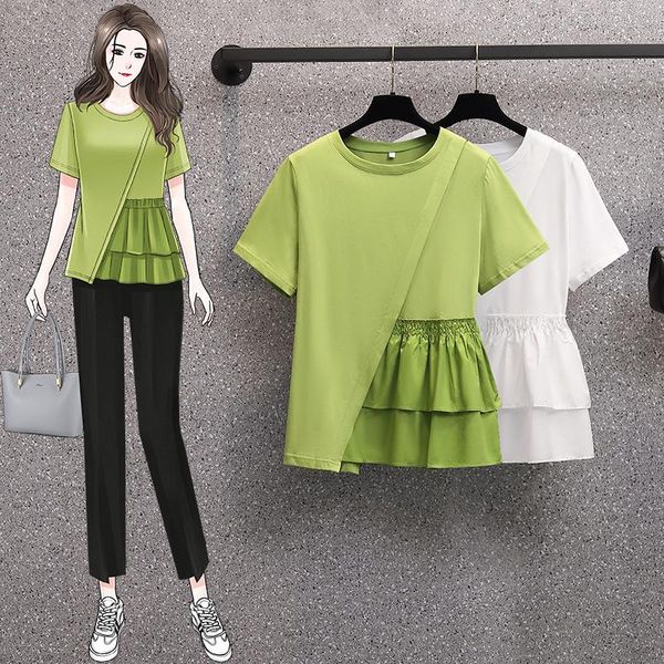 t-shirt cotton solid patchwork tshirt women korea 2022 summer new arrival personality fashion loose oneck short sleeve tshirt 4xl, White
t-shirt cotton solid patchwork tshirt women korea 2022 summer new arrival personality fashion loose oneck short sleeve tshirt 4xl, White