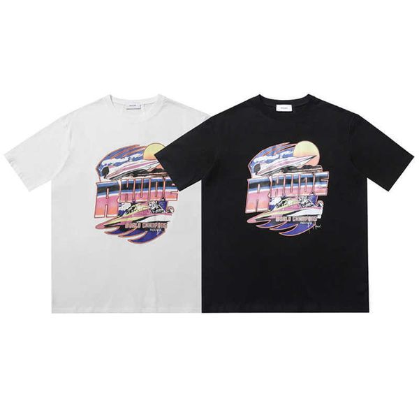 designer tees tshirts rhude summer new american casual letter printing trendy high street loose round neck men women streetwear, White;black
designer tees tshirts rhude summer new american casual letter printing trendy high street loose round neck men women streetwear, White;black