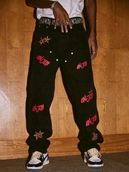 men's jeans american retro print oversized wideleg jeans men's y2k street hiphop harajuku high waist loose straightleg overalls wo, Blue
men's jeans american retro print oversized wideleg jeans men's y2k street hiphop harajuku high waist loose straightleg overalls wo, Blue