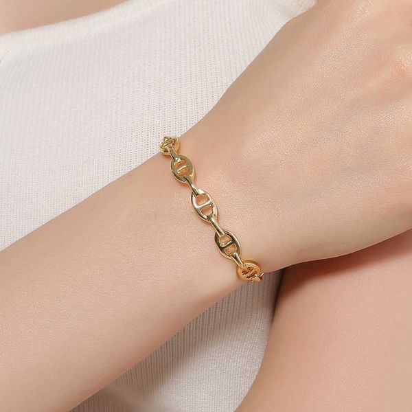 hermm designer bracelet korean ins style creative minimalist pig nose chain splicing open for men and women s jewelry, Black
hermm designer bracelet korean ins style creative minimalist pig nose chain splicing open for men and women s jewelry, Black