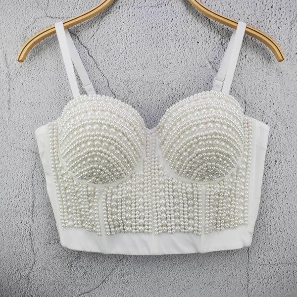 tanks 2021 women tank pearl beading women strapless fashion women short female women summer camis, Black;white
tanks 2021 women tank pearl beading women strapless fashion women short female women summer camis, Black;white