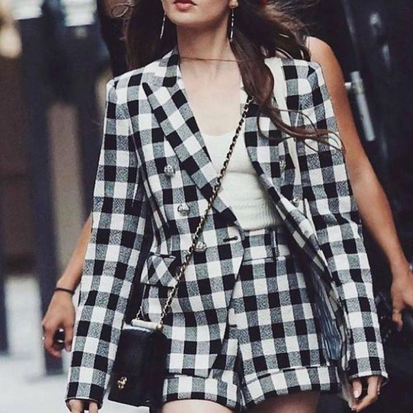 dress emily in paris same classic black and white plaid two piece set suit coat + high waist shorts elegant tweed blazers fashion new
dress emily in paris same classic black and white plaid two piece set suit coat + high waist shorts elegant tweed blazers fashion new