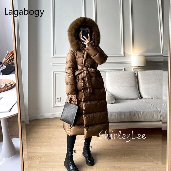 parkas lagabogy 2022 winter women 90% white duck down jackets ultra light warm long parkas real fox fur collar female hooded snow coats, Black
parkas lagabogy 2022 winter women 90% white duck down jackets ultra light warm long parkas real fox fur collar female hooded snow coats, Black