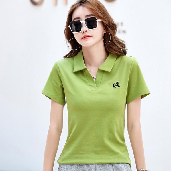 polos new 2022 polo shirt women short sleeve cotton polos mujer summer casual tees solid color fashion female clothing, White
polos new 2022 polo shirt women short sleeve cotton polos mujer summer casual tees solid color fashion female clothing, White