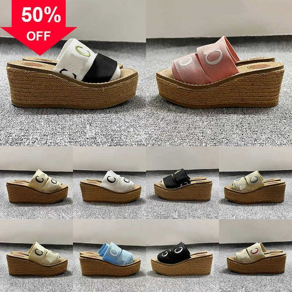 woody platform women mules canvas web sandals lady slippers luxury designer ladies lettering fabric leather mule sandal thick bottom summer, Black
woody platform women mules canvas web sandals lady slippers luxury designer ladies lettering fabric leather mule sandal thick bottom summer, Black