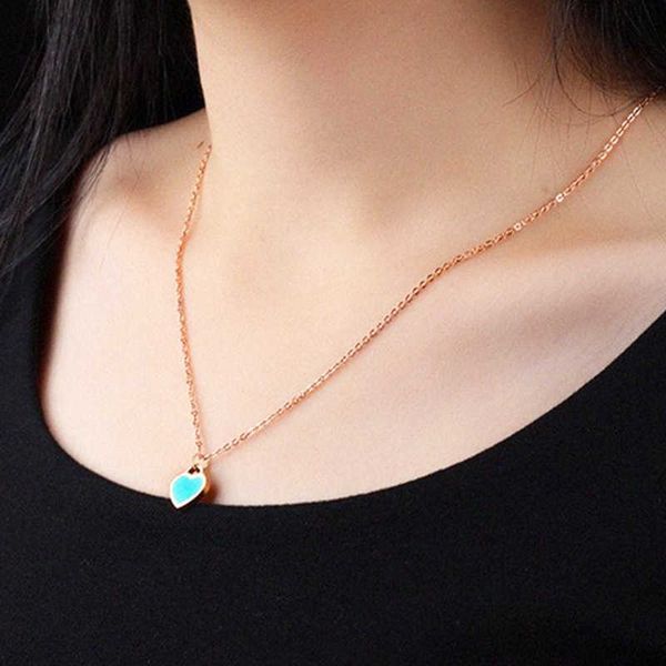 stainless steel tiffy peach heart star the same dripping rubber love titanium necklace clavicle chain cross double hearts, Black
stainless steel tiffy peach heart star the same dripping rubber love titanium necklace clavicle chain cross double hearts, Black