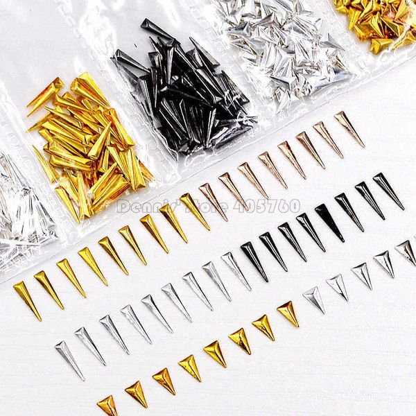 nail art decorations 1 pack 3d mix 4 colors short sharp triangle metal stud nail art rhinestones gem decorations diy salon tip 16# j230419, Silver;gold
nail art decorations 1 pack 3d mix 4 colors short sharp triangle metal stud nail art rhinestones gem decorations diy salon tip 16# j230419, Silver;gold