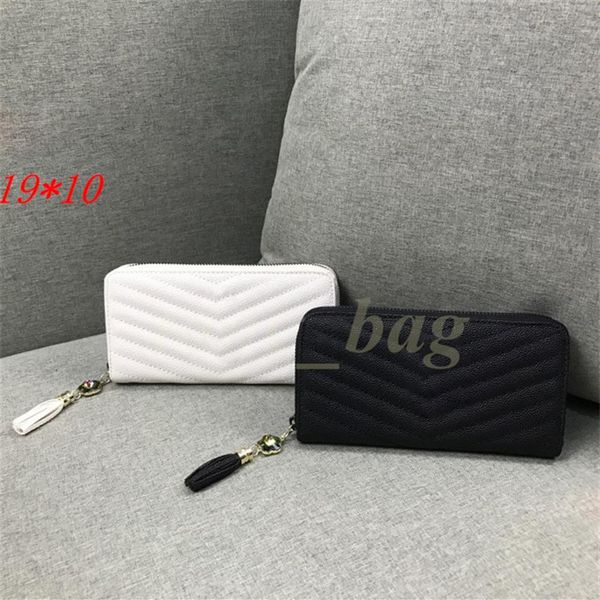 designer fashion women clutch wallet caviar wallets long classical coins purse with pendant white black color256n, Red;black
designer fashion women clutch wallet caviar wallets long classical coins purse with pendant white black color256n, Red;black