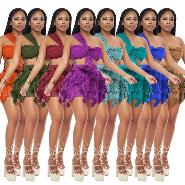 dress adogirl two piece set outfits women sleeveless crop + tassel shorts summer night club party matching tracksuit 2022, White
dress adogirl two piece set outfits women sleeveless crop + tassel shorts summer night club party matching tracksuit 2022, White