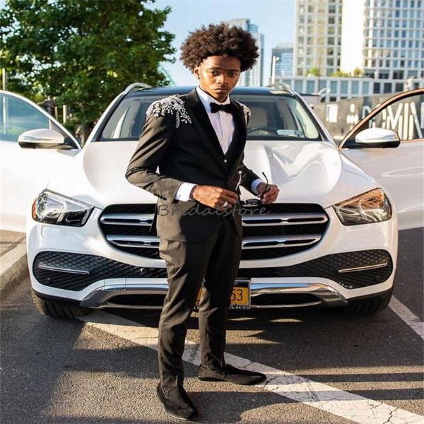 slim black wedding tuxedos 2023 peaky blinder two pieces satin beaded men prom suit handsome groom suits fitted dinner bussiness male bespok, Black;gray
slim black wedding tuxedos 2023 peaky blinder two pieces satin beaded men prom suit handsome groom suits fitted dinner bussiness male bespok, Black;gray