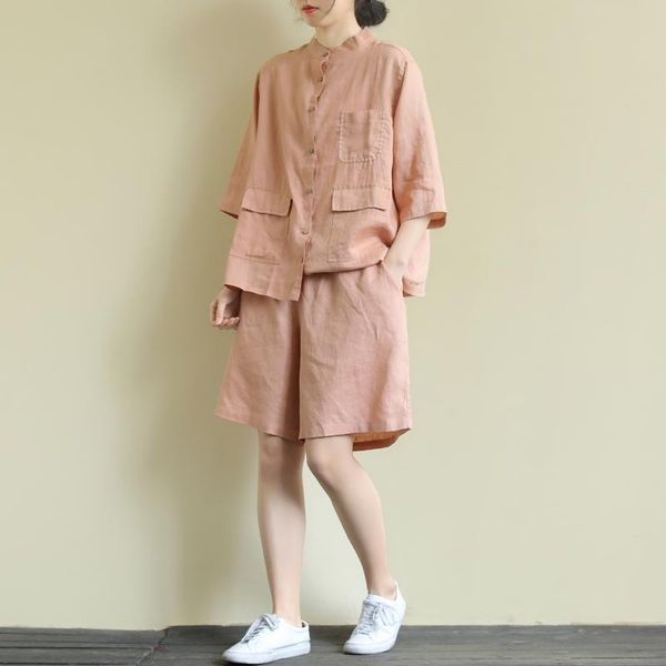 dress two pieces outfits 2022 fashion new women linen clothing sets solid color pockets shirts shorts casual loose female suits, White
dress two pieces outfits 2022 fashion new women linen clothing sets solid color pockets shirts shorts casual loose female suits, White