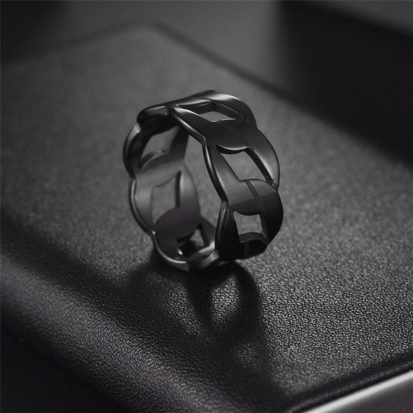 8mm hiphop jewelry stainless steel mens ring designer fashion link chain black silver gold rings for man party south american friend valenti, Golden;silver
8mm hiphop jewelry stainless steel mens ring designer fashion link chain black silver gold rings for man party south american friend valenti, Golden;silver