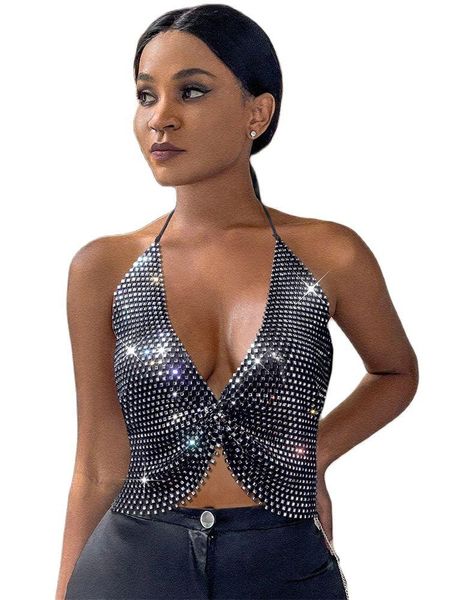 tanks 2022 fashion backless solid women camisole sleeveless deep v neck halter glitter rhinestone hollow out mesh grid party, Black;white
tanks 2022 fashion backless solid women camisole sleeveless deep v neck halter glitter rhinestone hollow out mesh grid party, Black;white