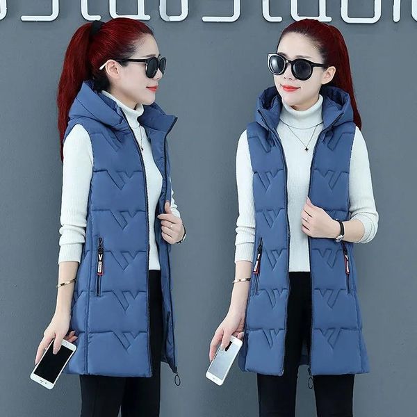 vests 2022 new autumn winter long cotton vest women jacket korean hooded sleeveless coat female slim warm waistcoat chaleco mujer 4xl, Black;white
vests 2022 new autumn winter long cotton vest women jacket korean hooded sleeveless coat female slim warm waistcoat chaleco mujer 4xl, Black;white