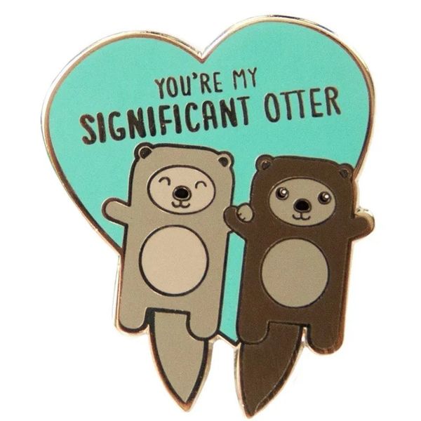 you're my significant otter brooch cute anime movies games hard enamel pins collect metal cartoon brooch backpack hat bag collar lapel, Blue
you're my significant otter brooch cute anime movies games hard enamel pins collect metal cartoon brooch backpack hat bag collar lapel, Blue