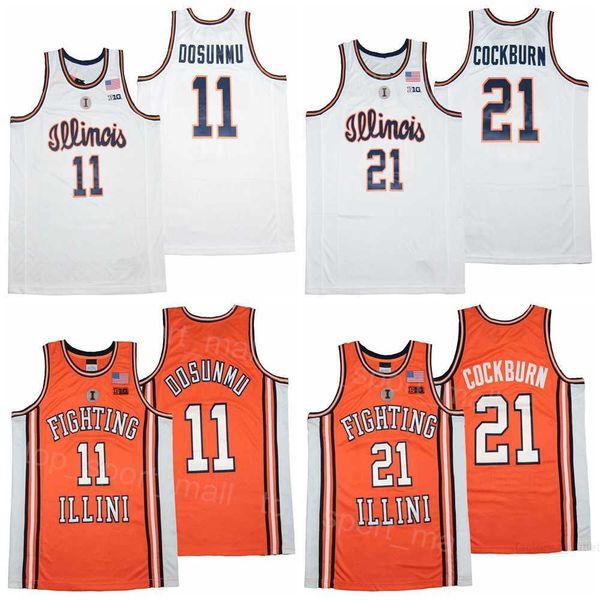 college basketball illinois fighting illini 11 ayo dosunmu jersey 21 kofi cockburn university team orange color white breathable shirt for s, Black
college basketball illinois fighting illini 11 ayo dosunmu jersey 21 kofi cockburn university team orange color white breathable shirt for s, Black
