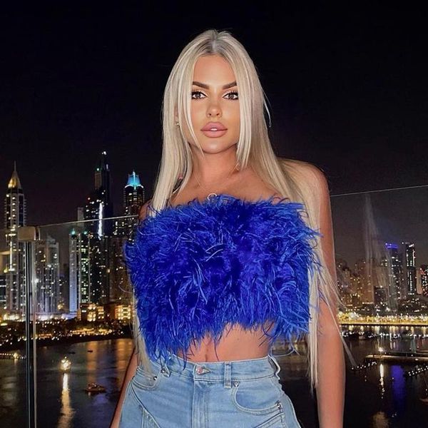 tanks 2022 furry crop camis women natural ostrich feather tank tunic vest sleeveless bra club party female tube cropped wrap, Black;white
tanks 2022 furry crop camis women natural ostrich feather tank tunic vest sleeveless bra club party female tube cropped wrap, Black;white
