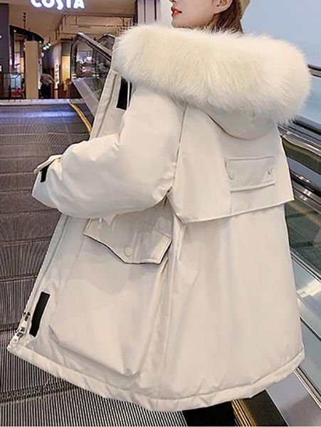 leather korean women's winter jacket casual quilted parkas beige hooded thicken warm down cotton jackets for women snow outwear 2022 ne, Black
leather korean women's winter jacket casual quilted parkas beige hooded thicken warm down cotton jackets for women snow outwear 2022 ne, Black