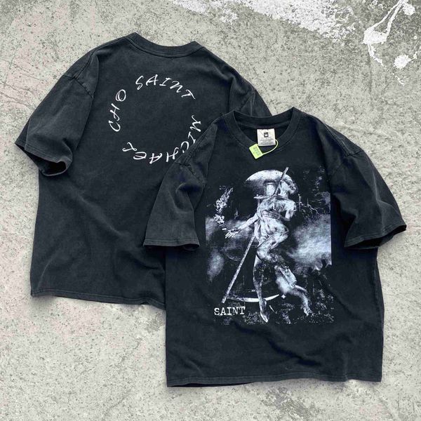 men's t-shirts saint michael cho death dance american high street old washed vintage short sleeve t-shirt d3w6, White;black
men's t-shirts saint michael cho death dance american high street old washed vintage short sleeve t-shirt d3w6, White;black