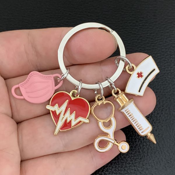 creative nurses doctors masks keychains pendant medical ambulance syringes stethoscopes bag car keychains jewelry in bulk, Silver
creative nurses doctors masks keychains pendant medical ambulance syringes stethoscopes bag car keychains jewelry in bulk, Silver