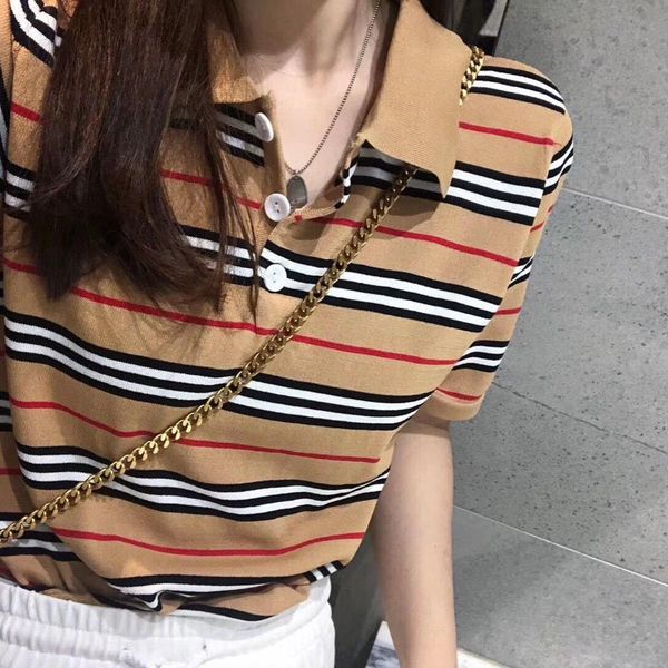 polos 2022 big brand sense khaki stripe polo collar shirt womens new spring and summer knitted thin versatile tshirt ins, White
polos 2022 big brand sense khaki stripe polo collar shirt womens new spring and summer knitted thin versatile tshirt ins, White