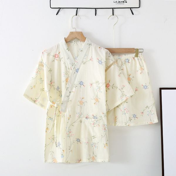 women's sleepwear summer muslin pajamas for women cardigan v-neck short-sleeved shorts 2pcs sleepwear floral sweet kimono cotton pajama, Black;red
women's sleepwear summer muslin pajamas for women cardigan v-neck short-sleeved shorts 2pcs sleepwear floral sweet kimono cotton pajama, Black;red