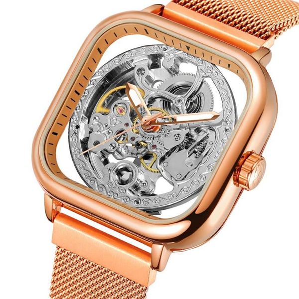 wristwatches forsing fucini men's automatic mechanical watch magnetic square bottom mesh band 291248x, Slivery;brown
wristwatches forsing fucini men's automatic mechanical watch magnetic square bottom mesh band 291248x, Slivery;brown