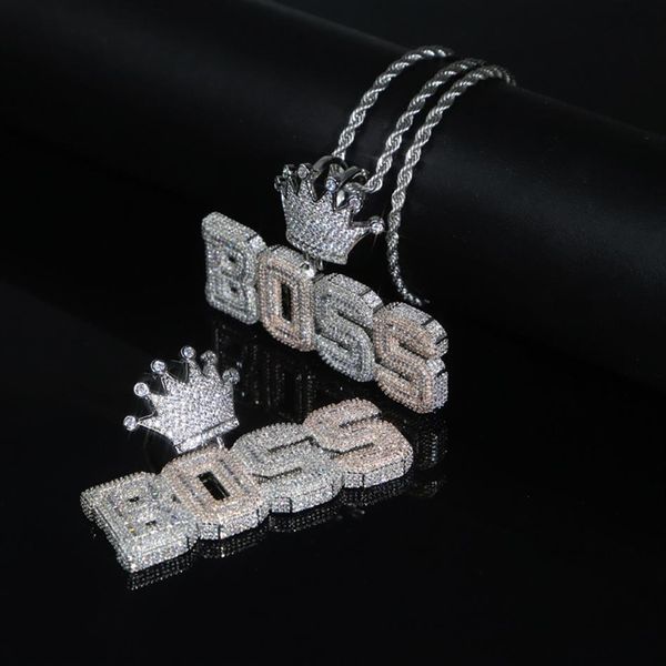iced out letter boss pendant with full cz paved two tone plated necklace for women men hip hop punk styles jewelry drop ship282k, Silver
iced out letter boss pendant with full cz paved two tone plated necklace for women men hip hop punk styles jewelry drop ship282k, Silver