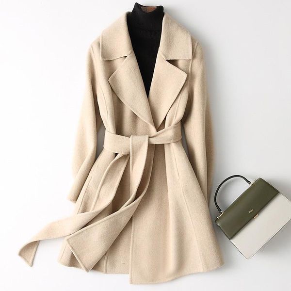 fur korean women handmade hepburn corrugated coat doublesided cashmere wool long woolen jacket cashmere coat max, Black
fur korean women handmade hepburn corrugated coat doublesided cashmere wool long woolen jacket cashmere coat max, Black