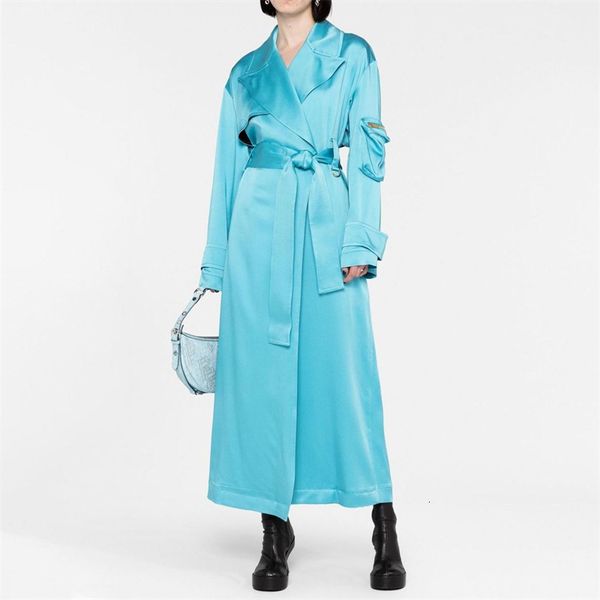 women's trench coats spring 2023 outerwear coat korean fashion doublebreasted jacket satin long sleeve y2k windbreak 230421, Tan;black
women's trench coats spring 2023 outerwear coat korean fashion doublebreasted jacket satin long sleeve y2k windbreak 230421, Tan;black