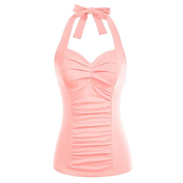 t-shirt belle poque women camis summer clothing fashion vintage ruched slim fit backless halter sweetheart neck female, White
t-shirt belle poque women camis summer clothing fashion vintage ruched slim fit backless halter sweetheart neck female, White