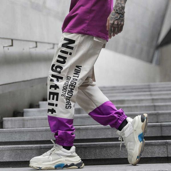 men's pants spring autumn man vintage hip hop cargo pants purple patchwork joggers mens sport sweatpants korean streetwear j230420, Black
men's pants spring autumn man vintage hip hop cargo pants purple patchwork joggers mens sport sweatpants korean streetwear j230420, Black