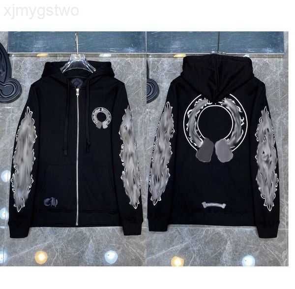 mens loose fashion sweatshirts classic brand ch designer hoodie horseshoe sanskrit print luxury zipper jacket pullover hooded coat 663h763h7, Black
mens loose fashion sweatshirts classic brand ch designer hoodie horseshoe sanskrit print luxury zipper jacket pullover hooded coat 663h763h7, Black