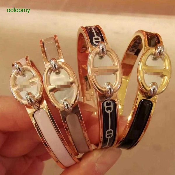 hemres designer bracelet h pig nose 22 new autumn and winter colorful enamel style light luxury gold bracelet for women mktr, Black
hemres designer bracelet h pig nose 22 new autumn and winter colorful enamel style light luxury gold bracelet for women mktr, Black